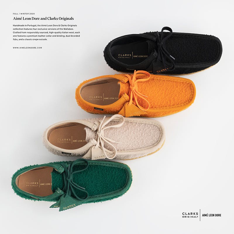 Lectura cuidadosa Haz lo mejor que pueda Rechazo Aimé Leon Dore x Clarks Wallabee: First Look & Release Info