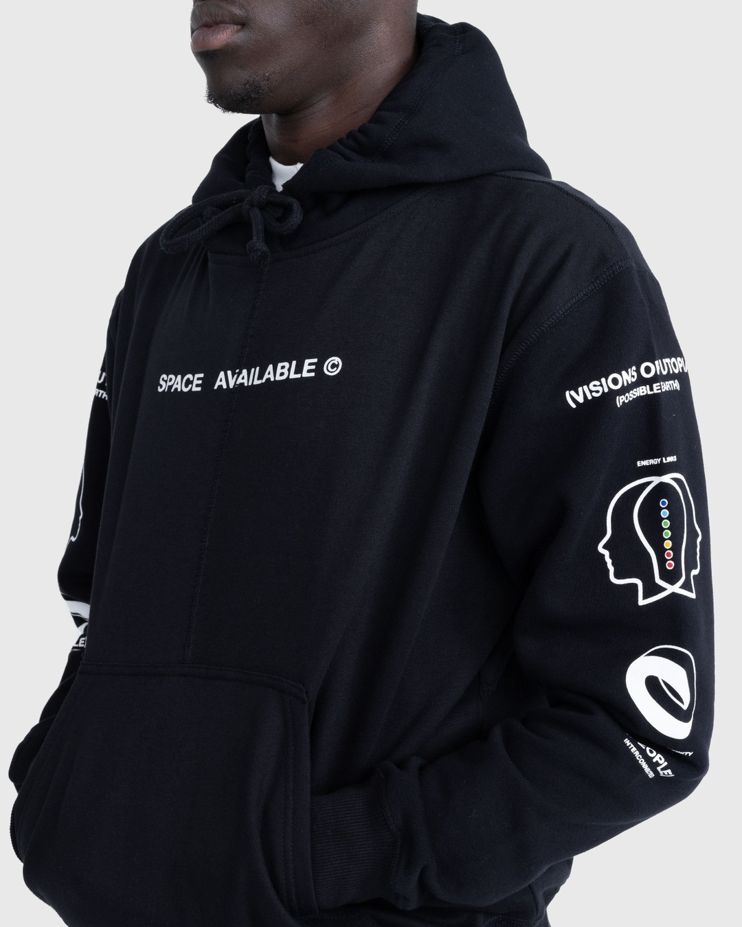 Space Available Studio – Artisan Nature Hoodie Black - Sweats - Black - Image 5