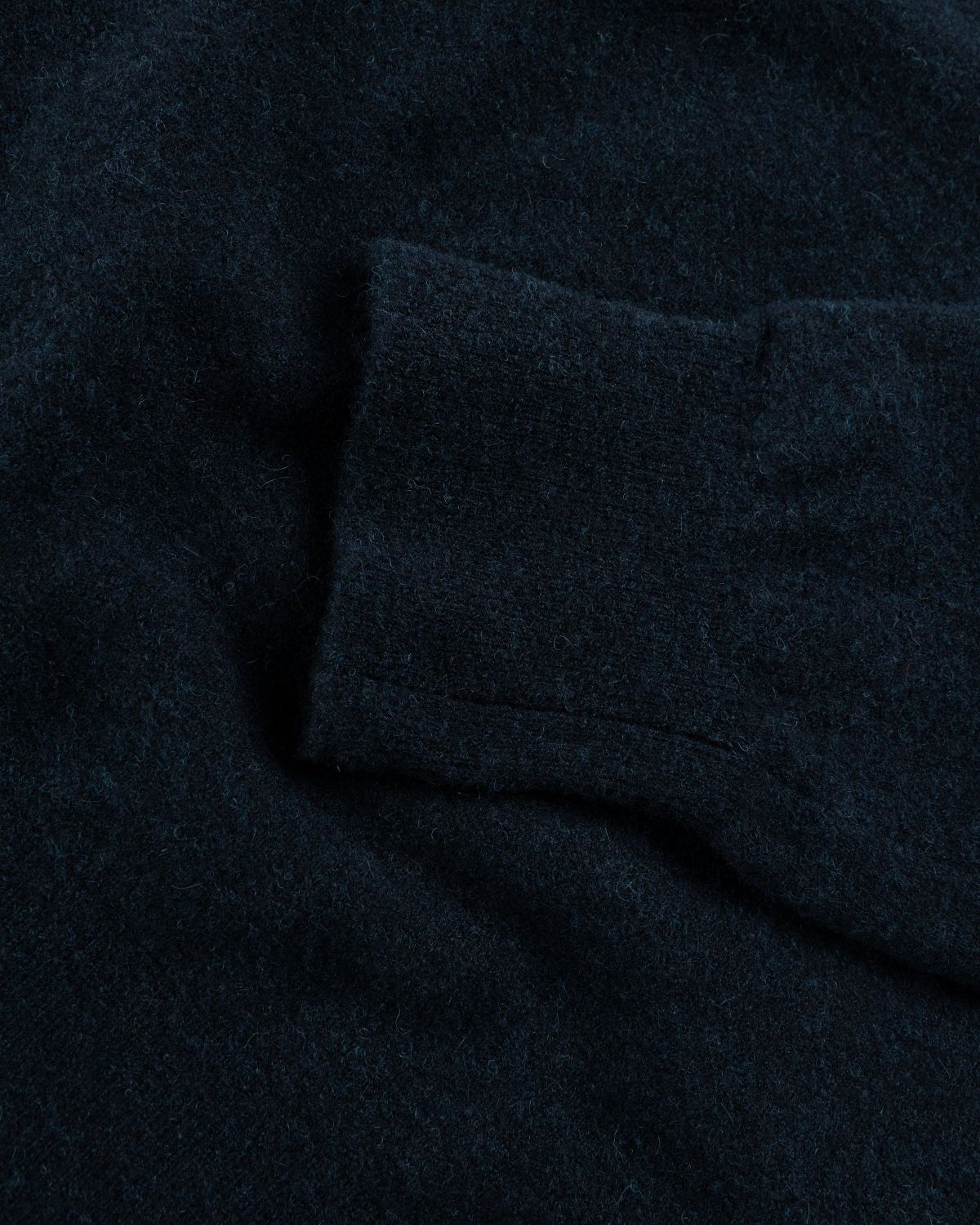 Acne Studios – Embroidered Logo Crewneck Dark Navy Melange - Knitwear - Blue - Image 5