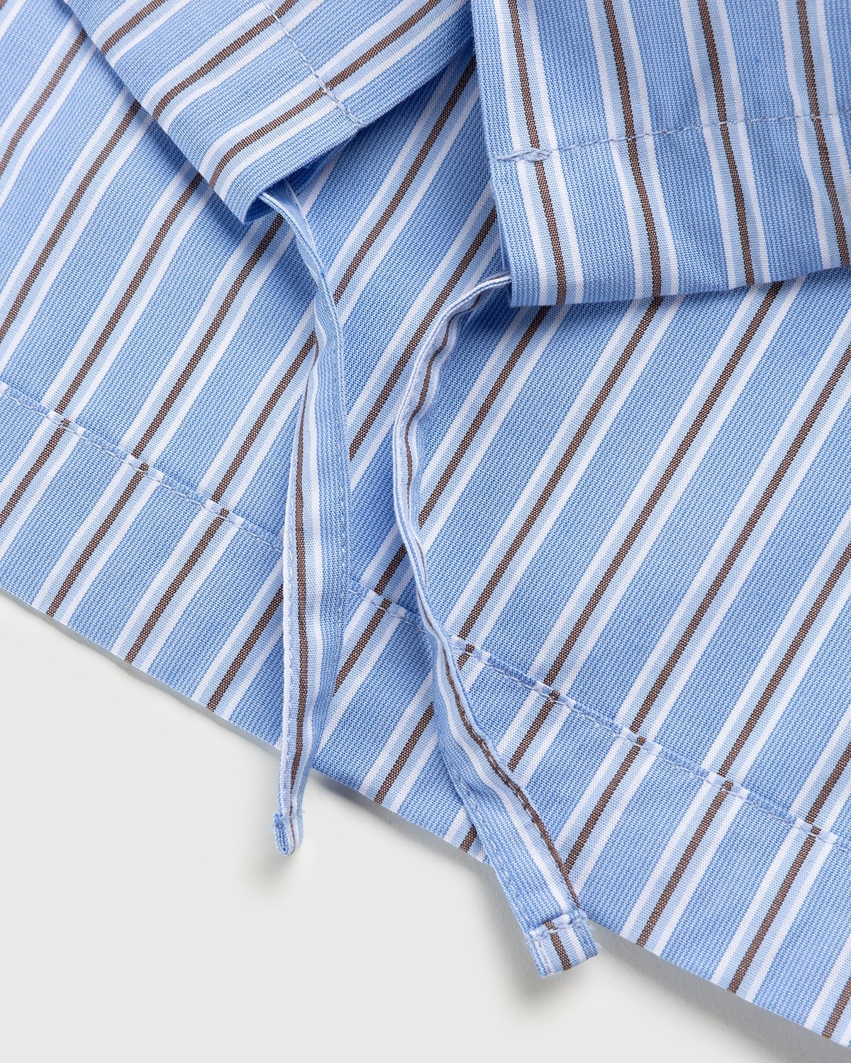 Highsnobiety – Poplin Shirt Jacket Blue/White - Longsleeve Shirts - Blue - Image 6