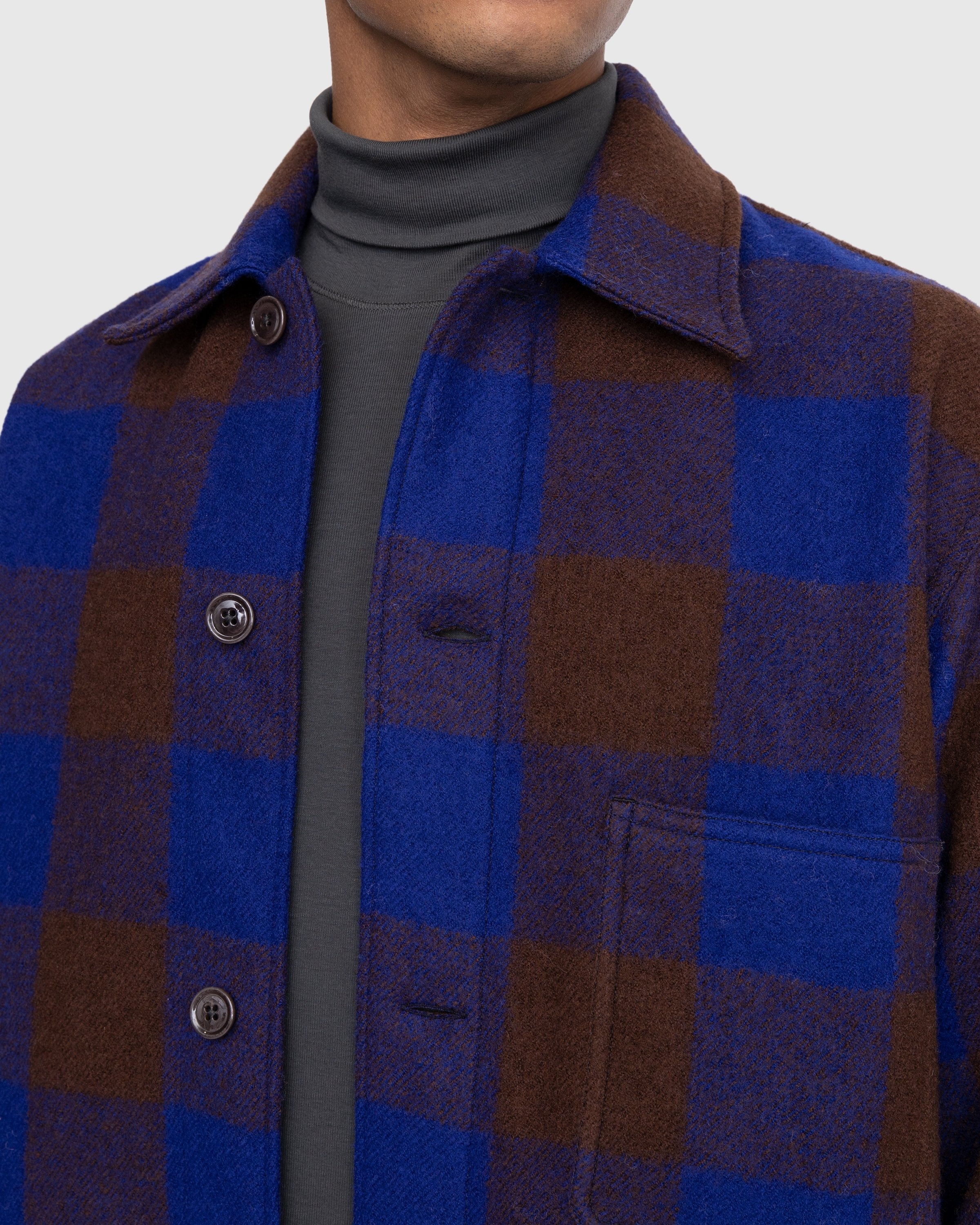 Lemaire – Pyjama Shirt Brown/Blue | Highsnobiety Shop