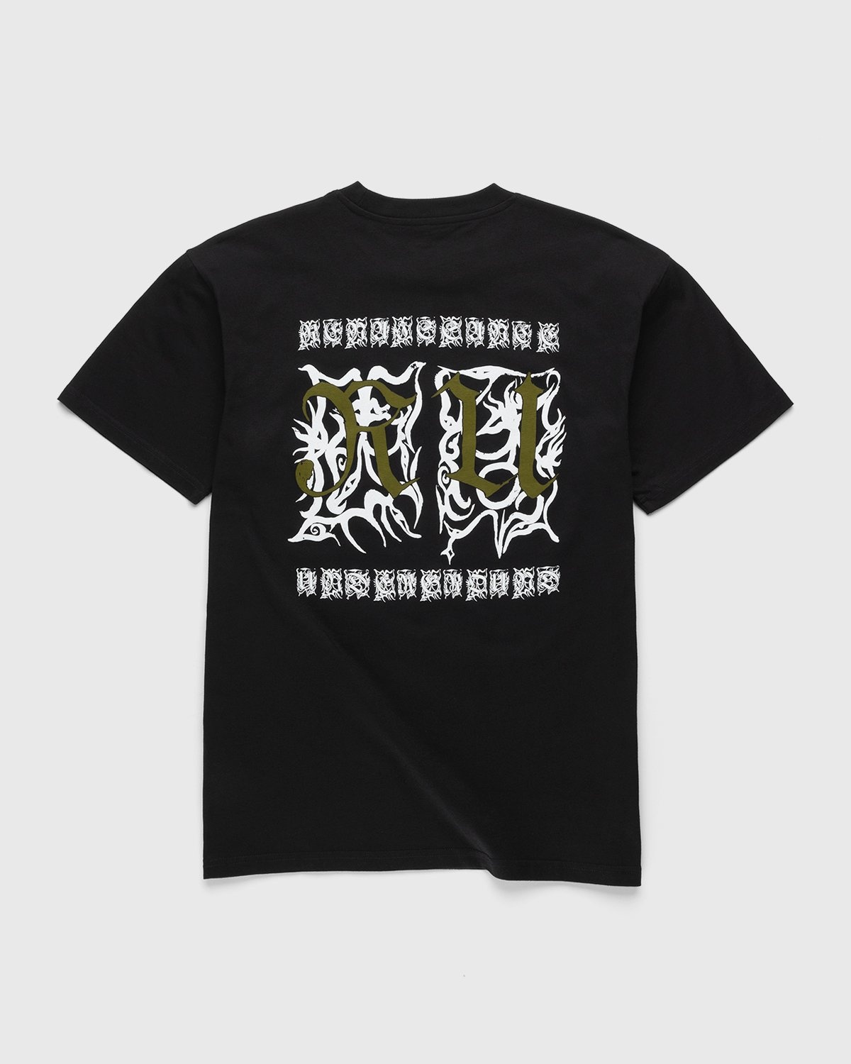 Carhartt WIP x Herrensauna – Logo T-Shirt Black White Cypress - Tops - Black - Image 1