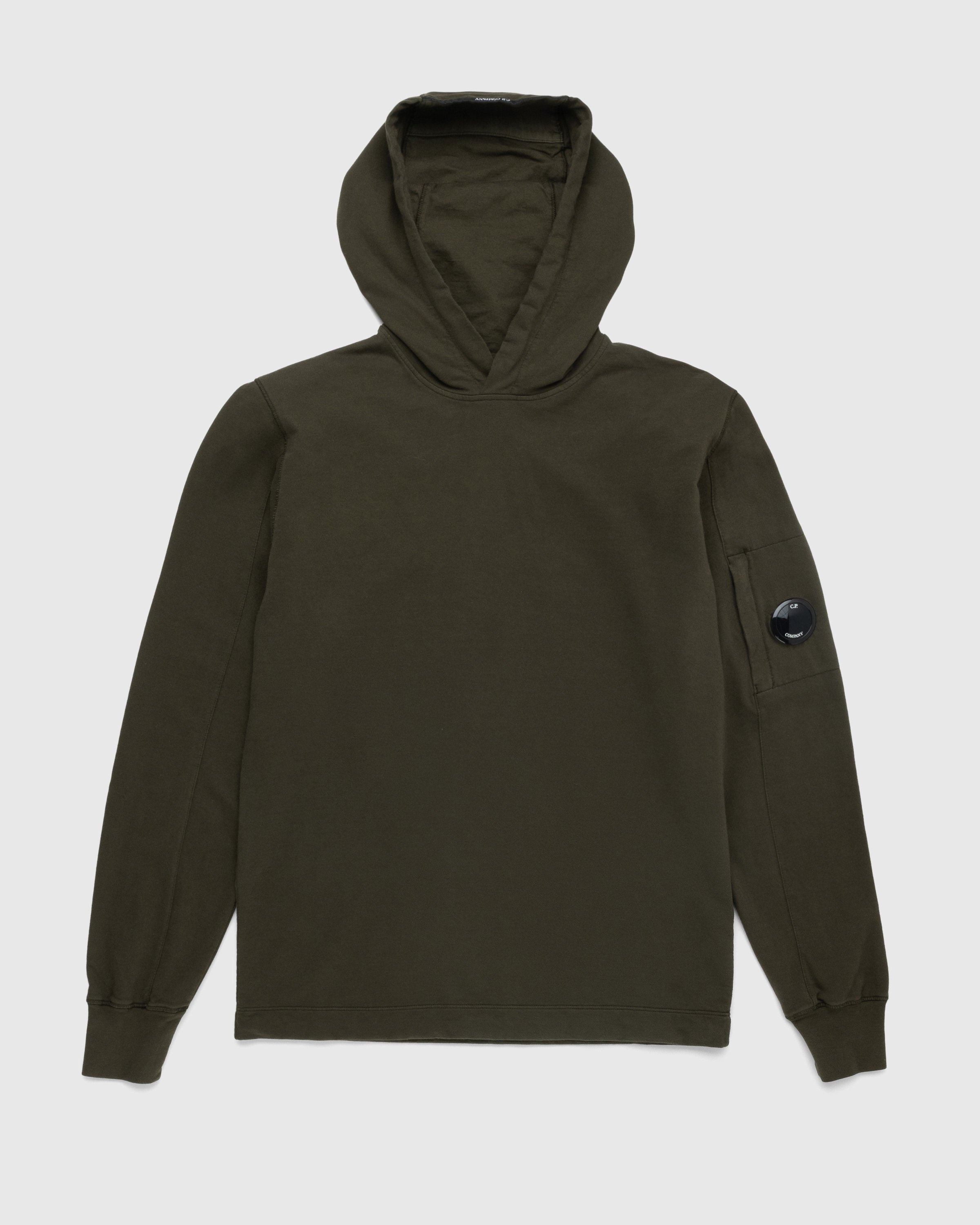 C.P. Company – Light Fleece Hoodie Green - Sweats - Green - Image 1