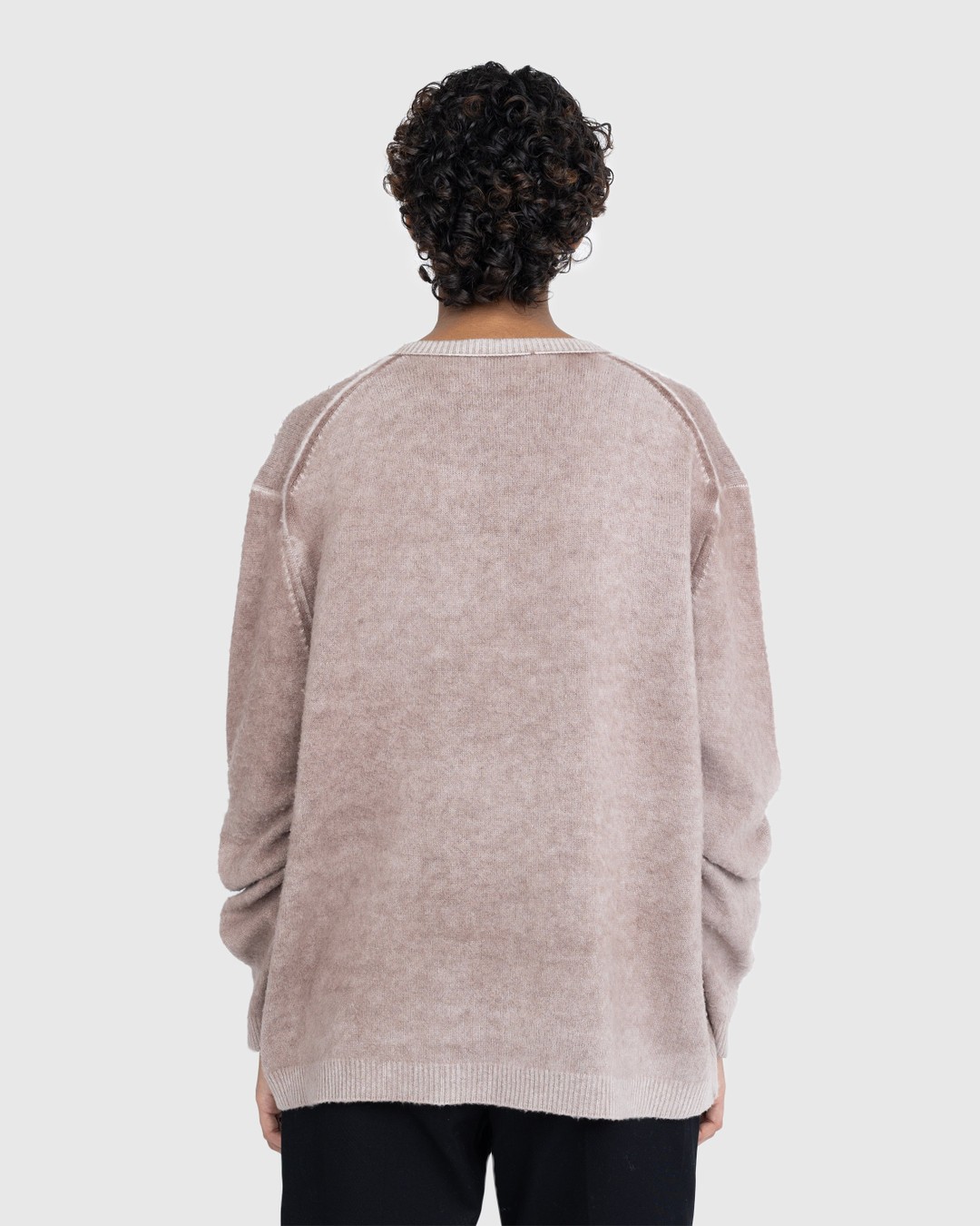 Acne Studios – Wool V-Neck Sweater Brown - Knitwear - Brown - Image 3