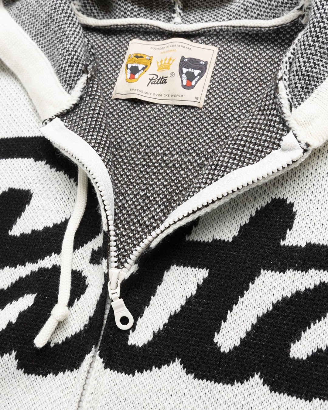 Patta – Cartoon Knitted Jacket Whitecap Gray - Outerwear - Grey - Image 3