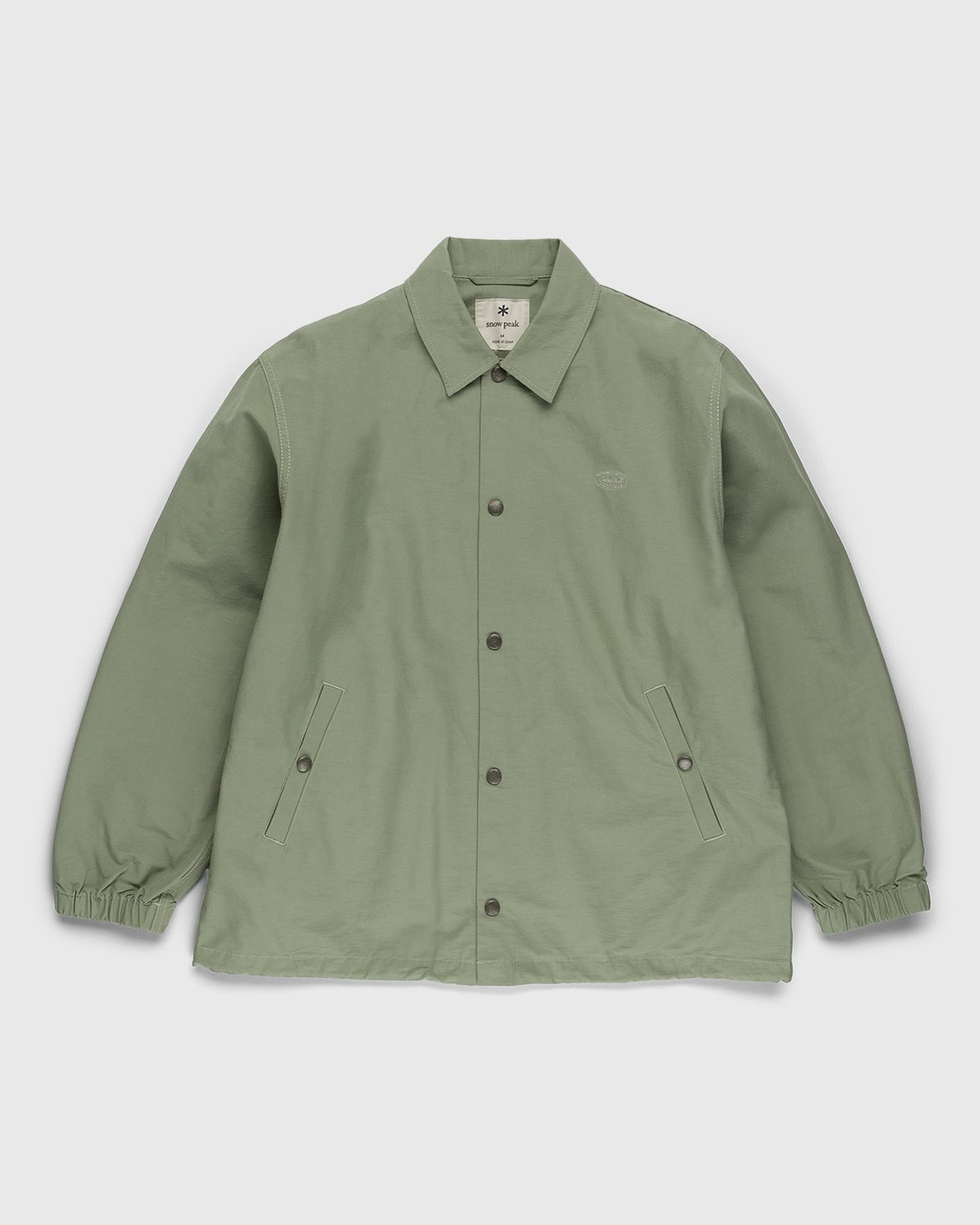 Snow Peak – Light Mountain Cloth Jacket Sage - Outerwear - Green - Image 1