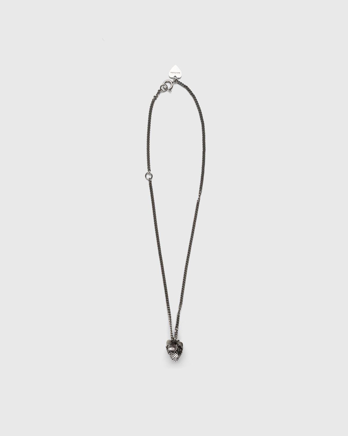 Acne Studios – Strawberry Pendant Necklace Antique Silver - Jewelry - Multi - Image 1