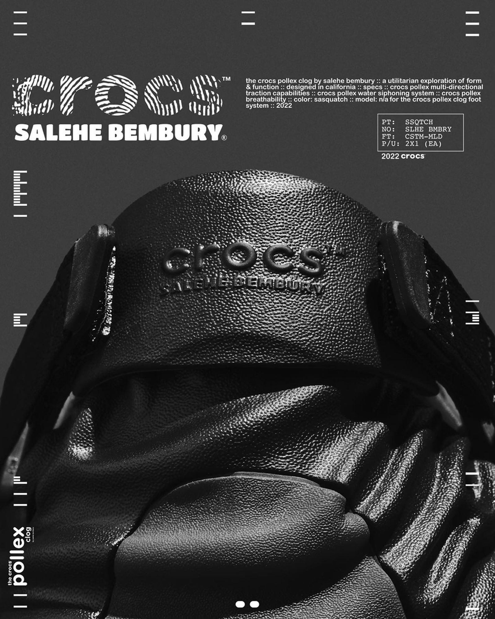 Salehe Bembury's Black Crocs Clogs Are Finally Releasing