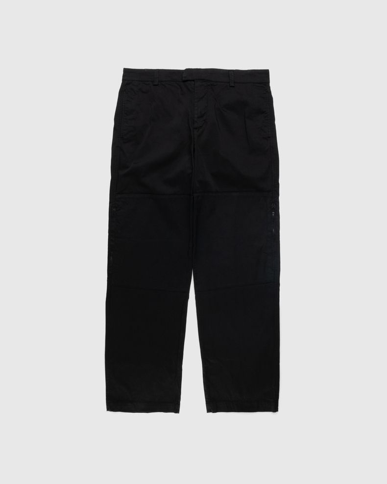 Stretch Sateen Loose Fit Pants Black