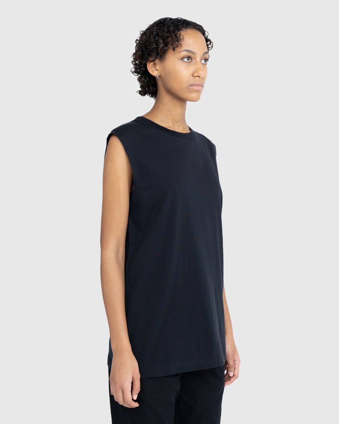 Acne Studios – Cotton Tank Top Black - Tank Tops - Black - Image 3
