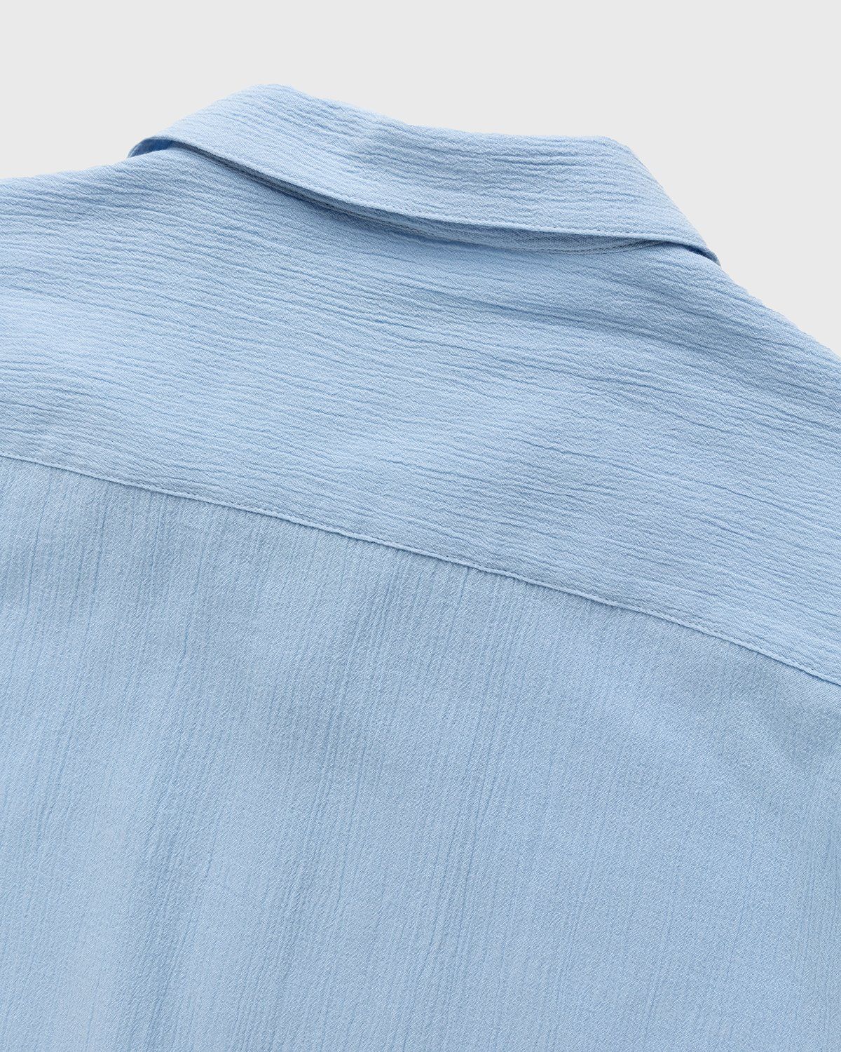 Highsnobiety – Crepe Short Sleeve Shirt Sky Blue - Shirts - Blue - Image 4