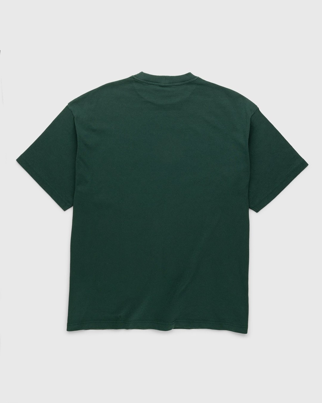 Acne Studios – Cotton Logo T-Shirt Deep Green - Tops - Green - Image 2
