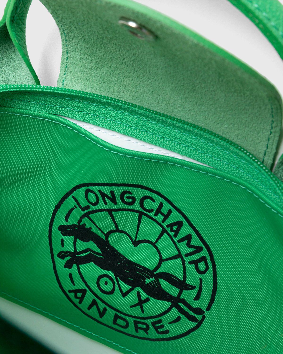 Longchamp x André Saraiva – Le Pliage André Top Handle Bag Green - Bags - Green - Image 9