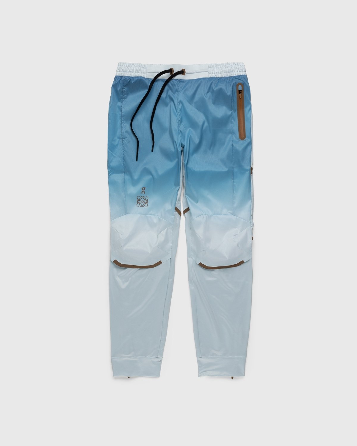Loewe x On – Men's Technical Running Pants Gradient Grey - Pants - Blue - Image 1