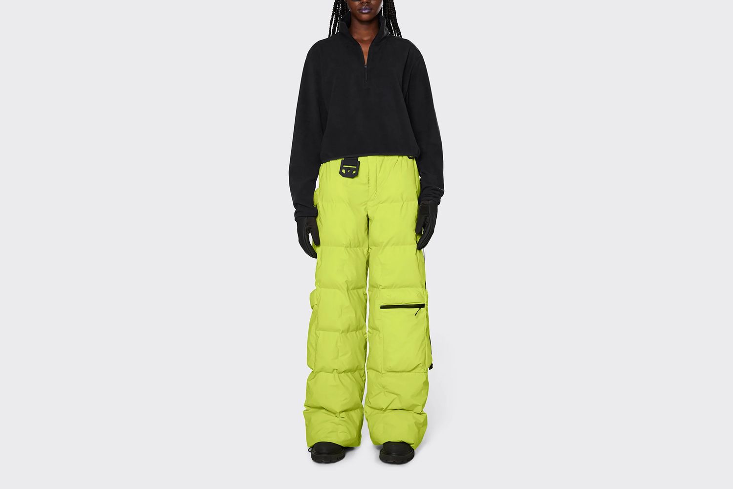Show Block Puffer Pants