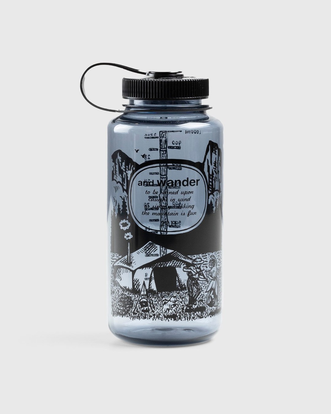 And Wander – Nalgene 1L Tritan Black - Lifestyle - White - Image 1