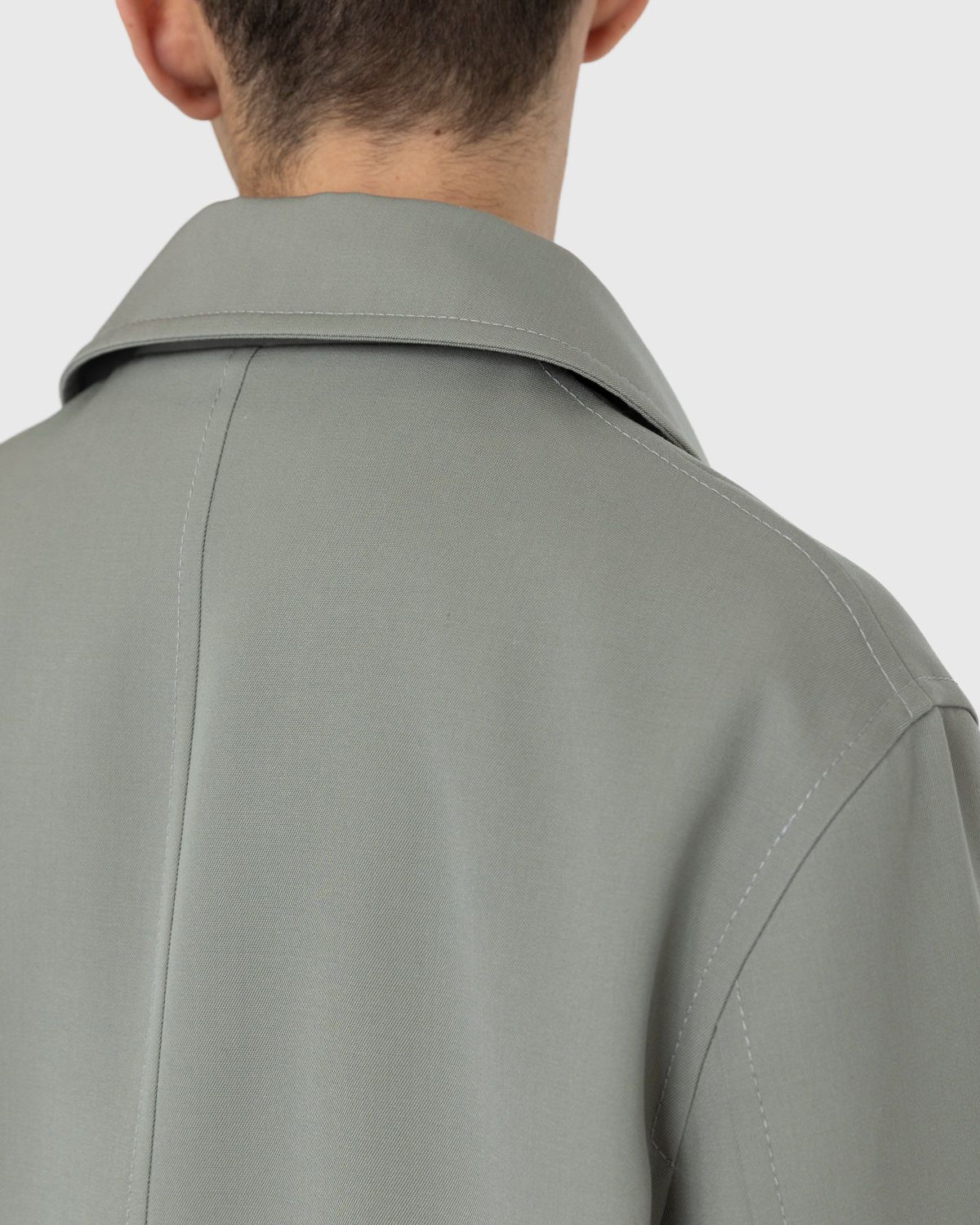 Jil Sander – Wool Coat Green - Outerwear - Grey - Image 4