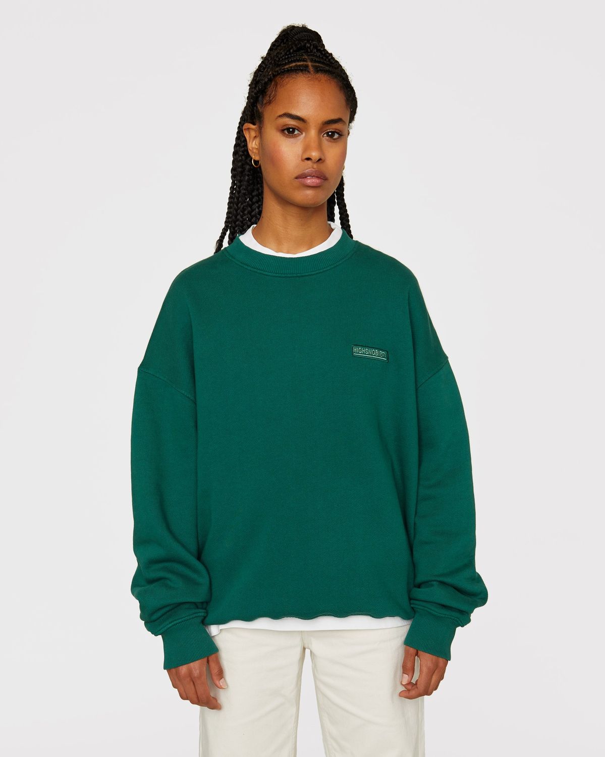 Highsnobiety – Staples Sweatshirt Green - Sweats - Green - Image 6