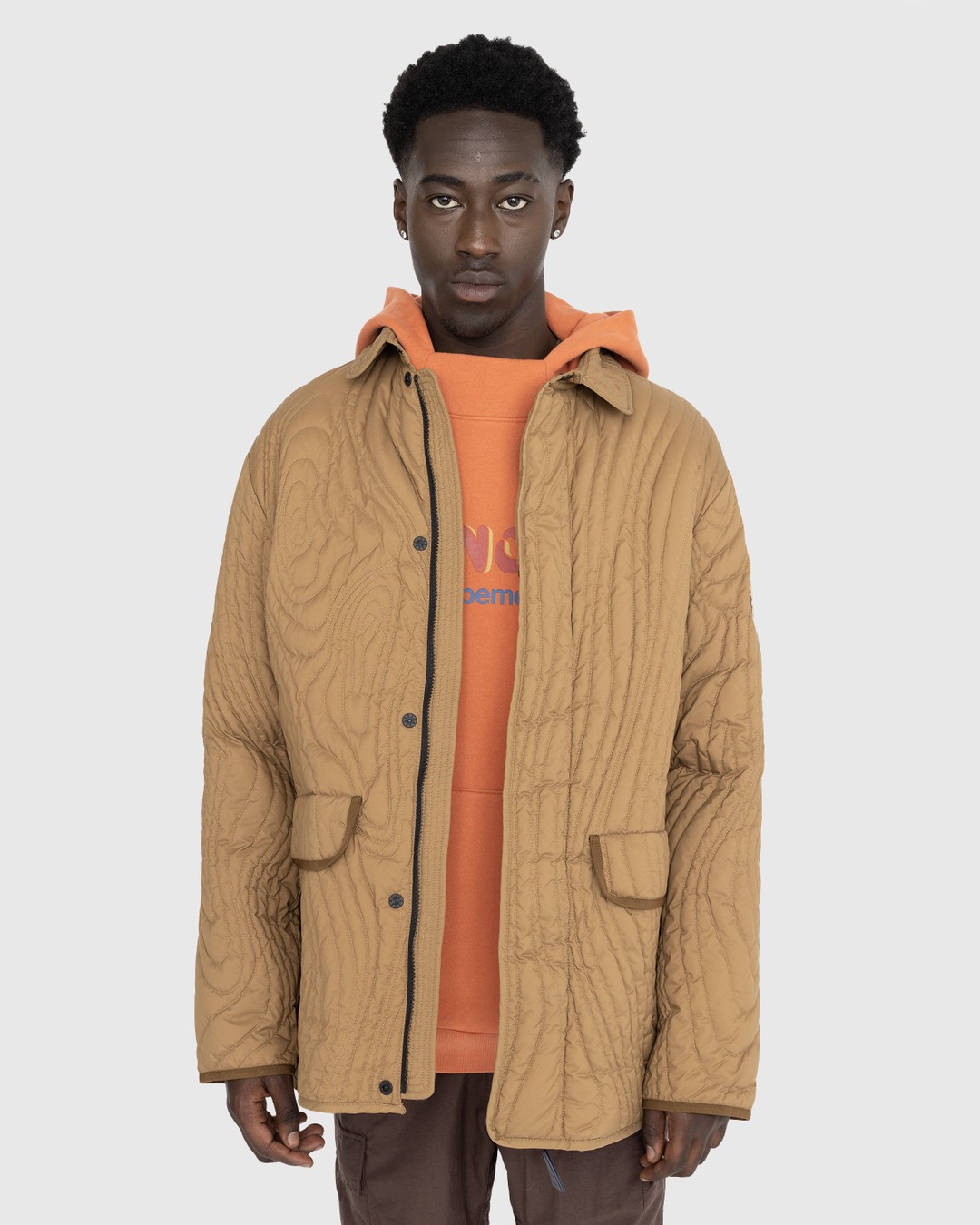 Moncler x Salehe Bembury Harter Heighway Down Jacket Brown