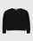 Boxy Cotton Linen Sweater Black