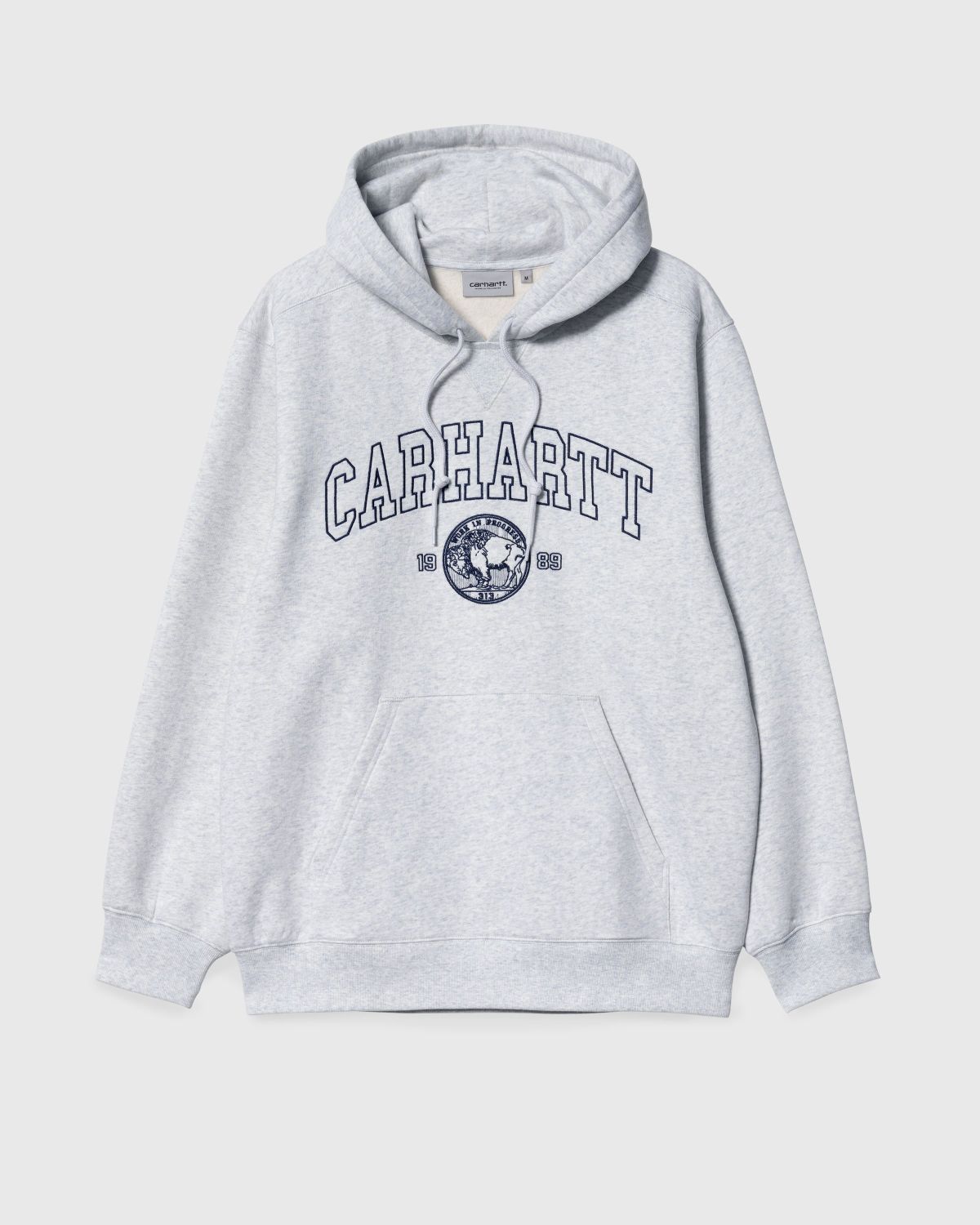 Carhartt WIP – Coin Hoodie Ash Heather/Atom Blue | Highsnobiety Shop