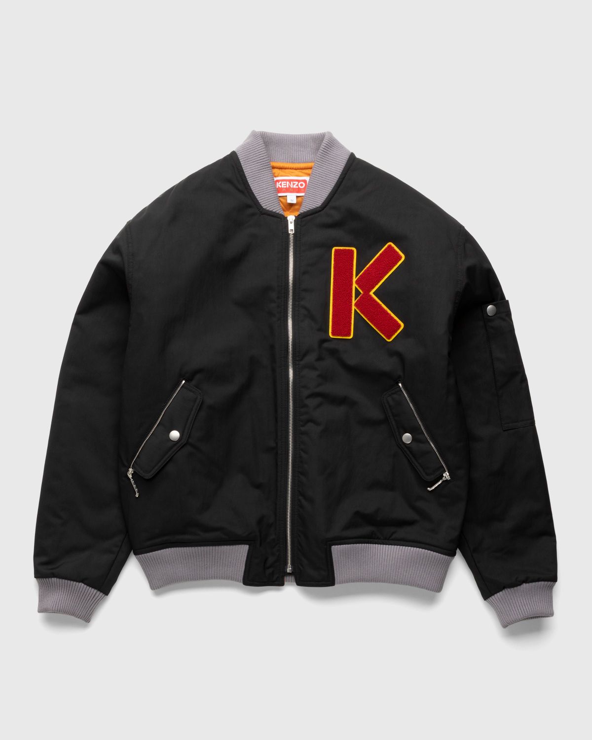 Kenzo – Varsity Bomber Jacket Black - Outerwear - Black - Image 1