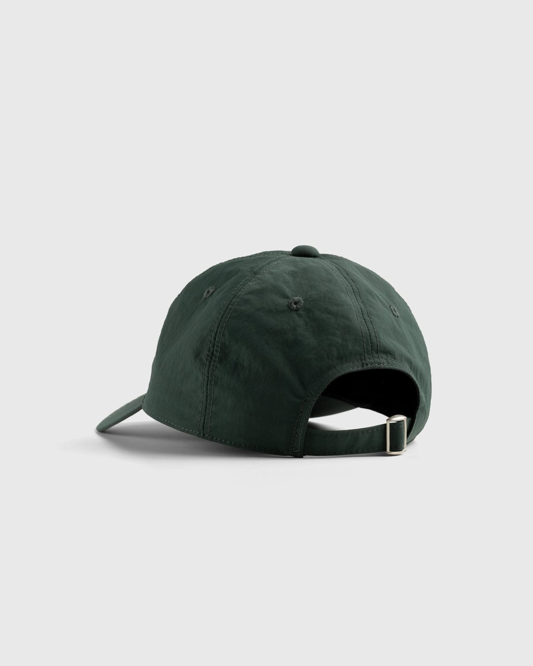 Highsnobiety – Brushed Nylon Ball Cap Green - Hats - Green - Image 3
