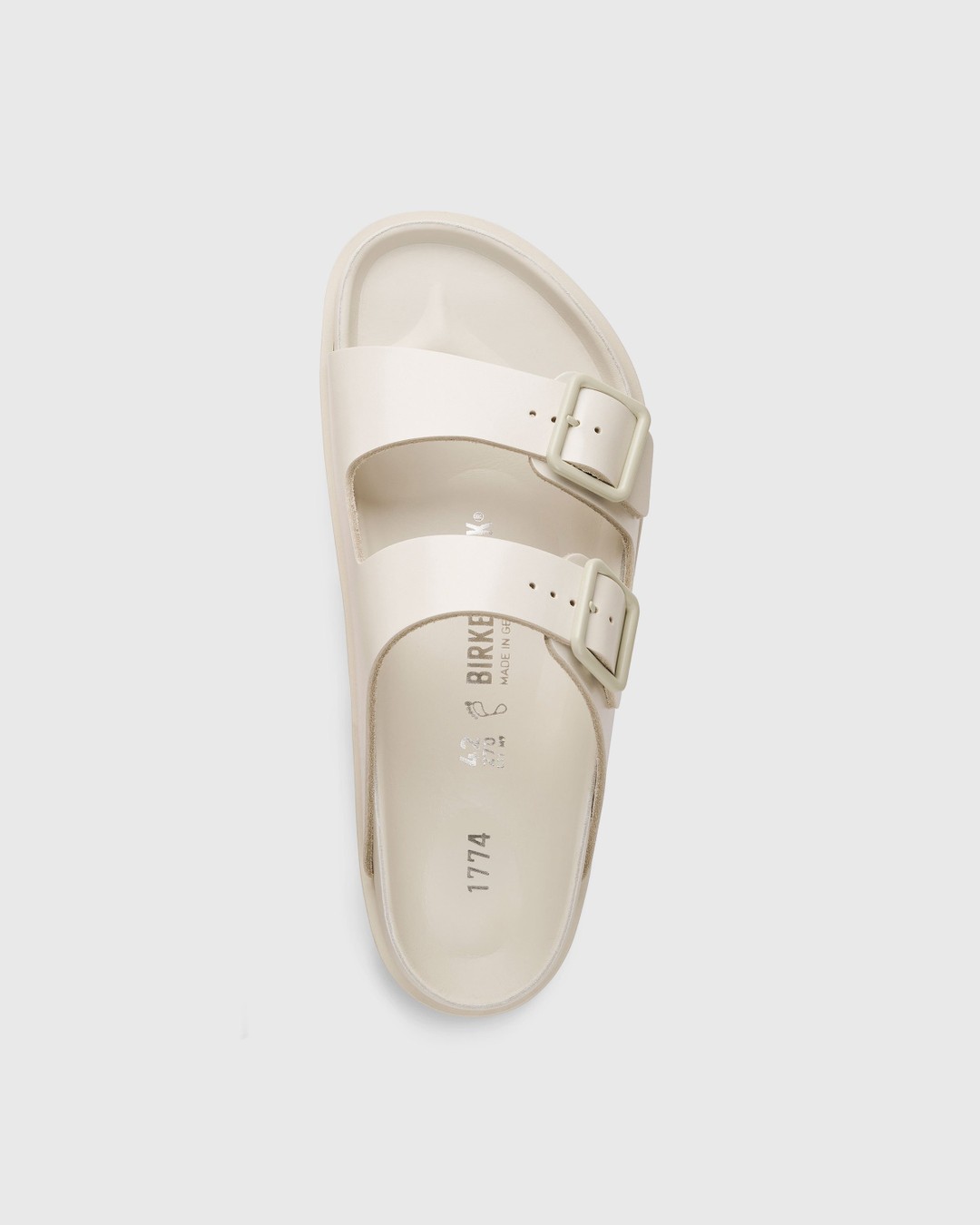 Birkenstock – Arizona Smooth Leather Bone - Sandals - White - Image 4