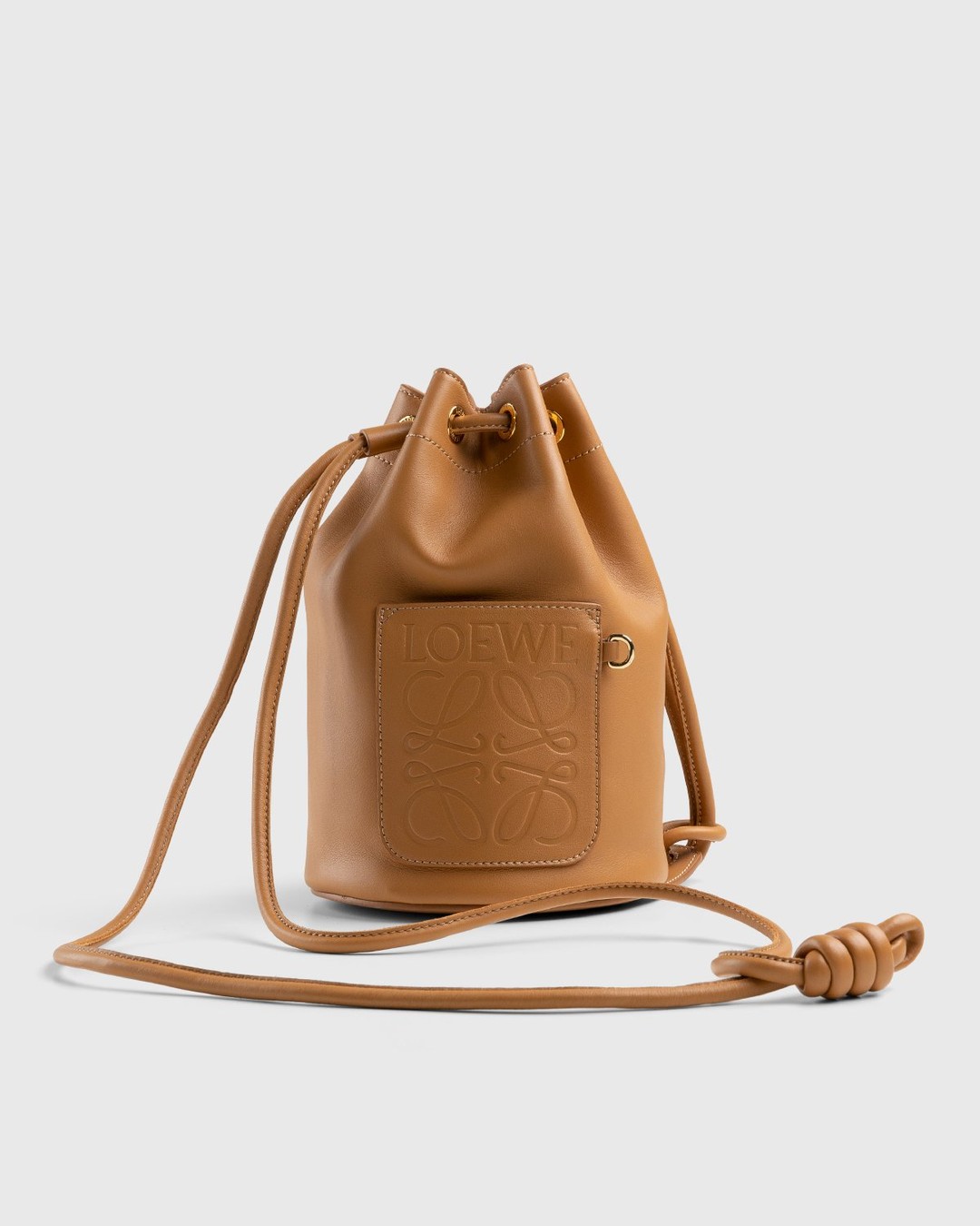 LOEWE Leather One Shoulder Bag Brown