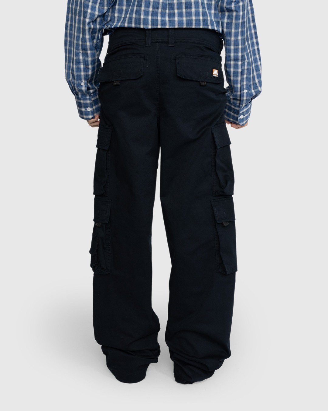 Martine Rose – Pulled Cargo Trouser Navy - Pants - Blue - Image 3