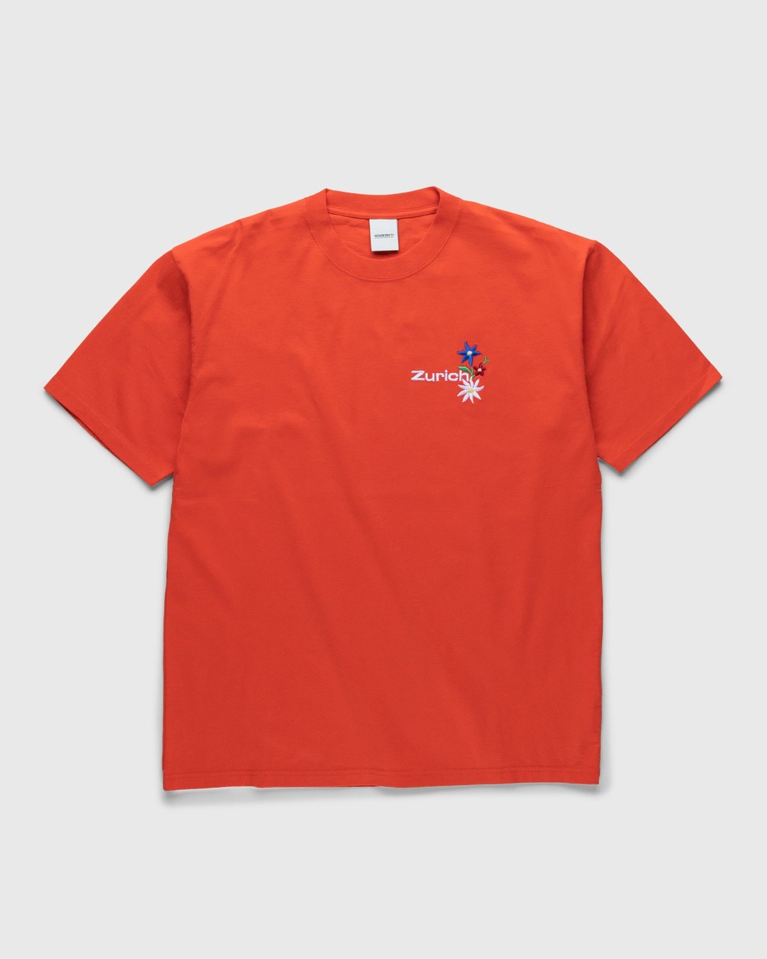 Highsnobiety – GATEZERO Alpine Flowers T-Shirt Red - Tops - Red - Image 1