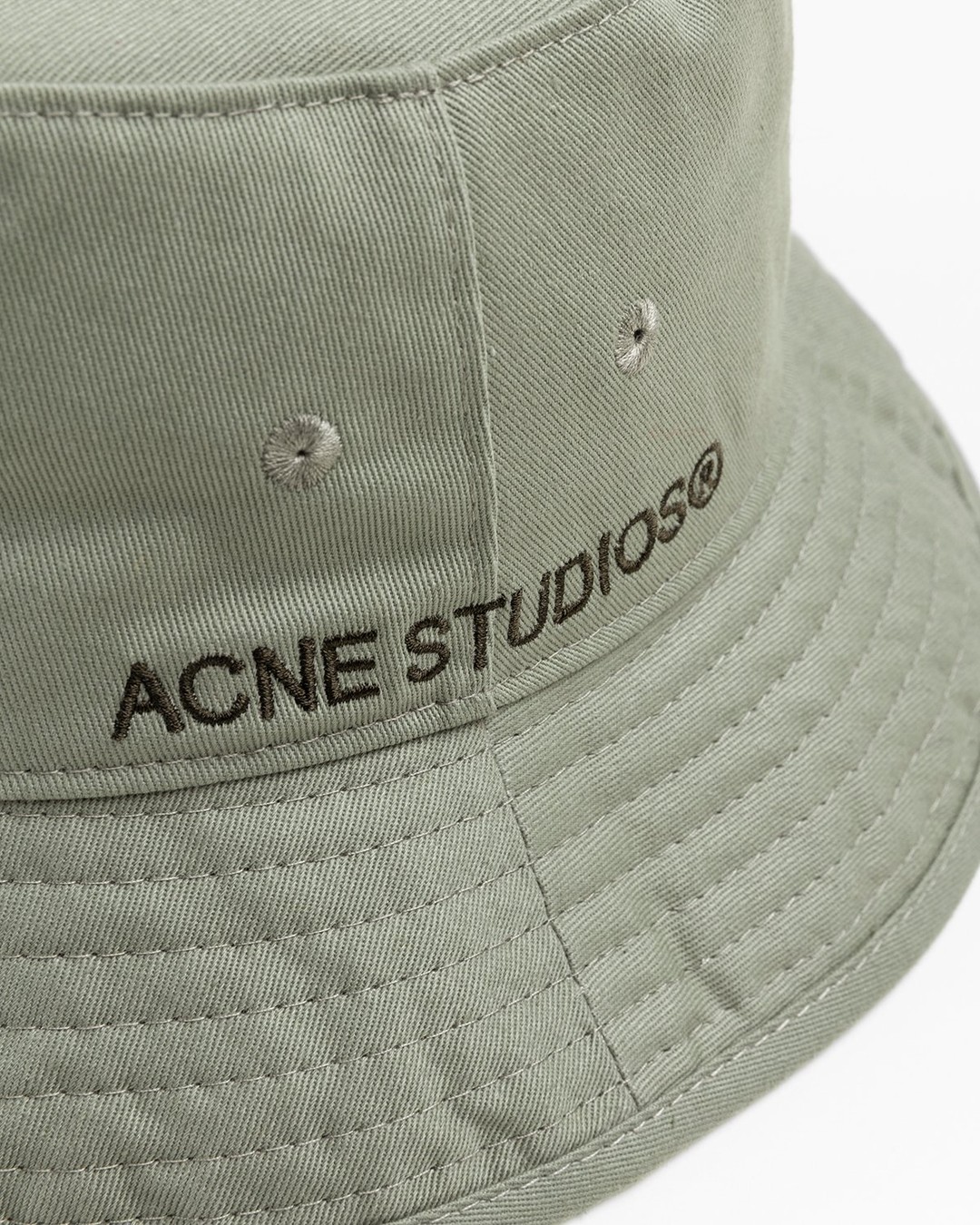 Acne Studios – Twill Bucket Hat Sage Green - Bucket Hats - Green - Image 3