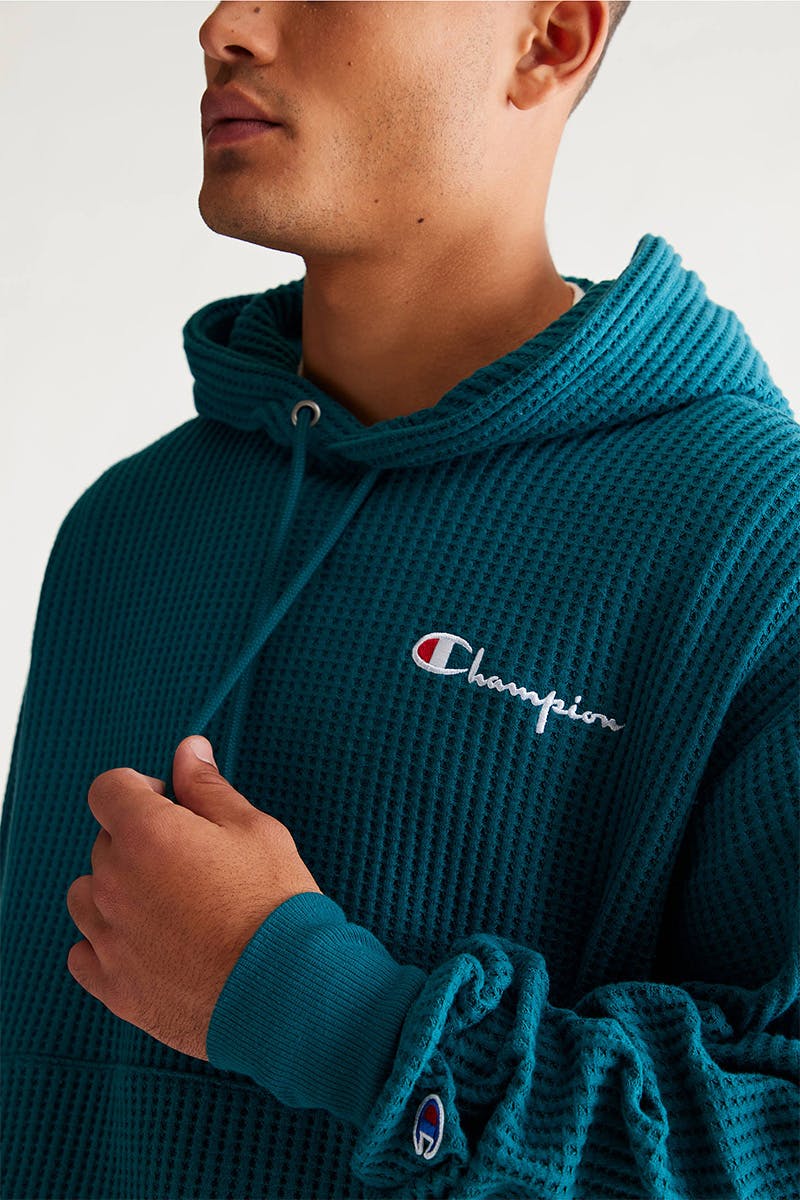 Waffle top hoodie
