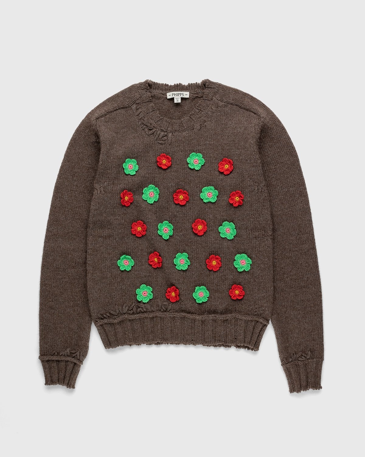 Phipps – Flower Knit Brown - Knitwear - Brown - Image 1
