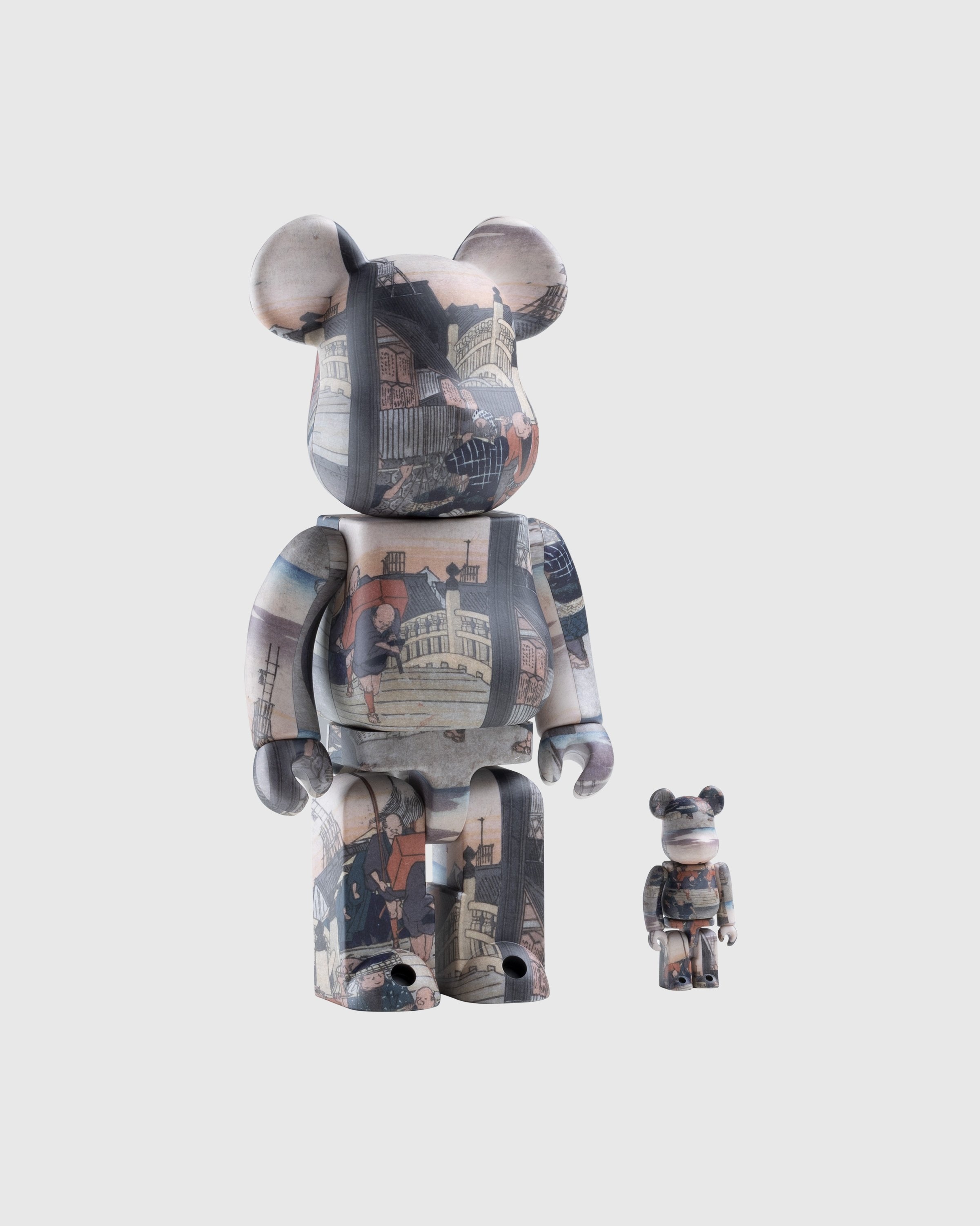 Medicom – Be@rbrick Utagawa Hiroshige 53 Stations of the Tokaido-Nihonbashi 100% and 400% Set Multi - Toys - Multi - Image 3