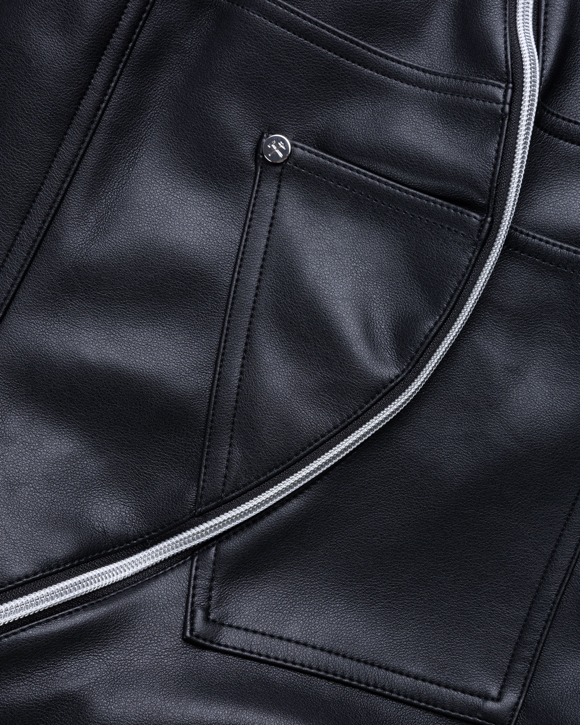 Pleather black pants top