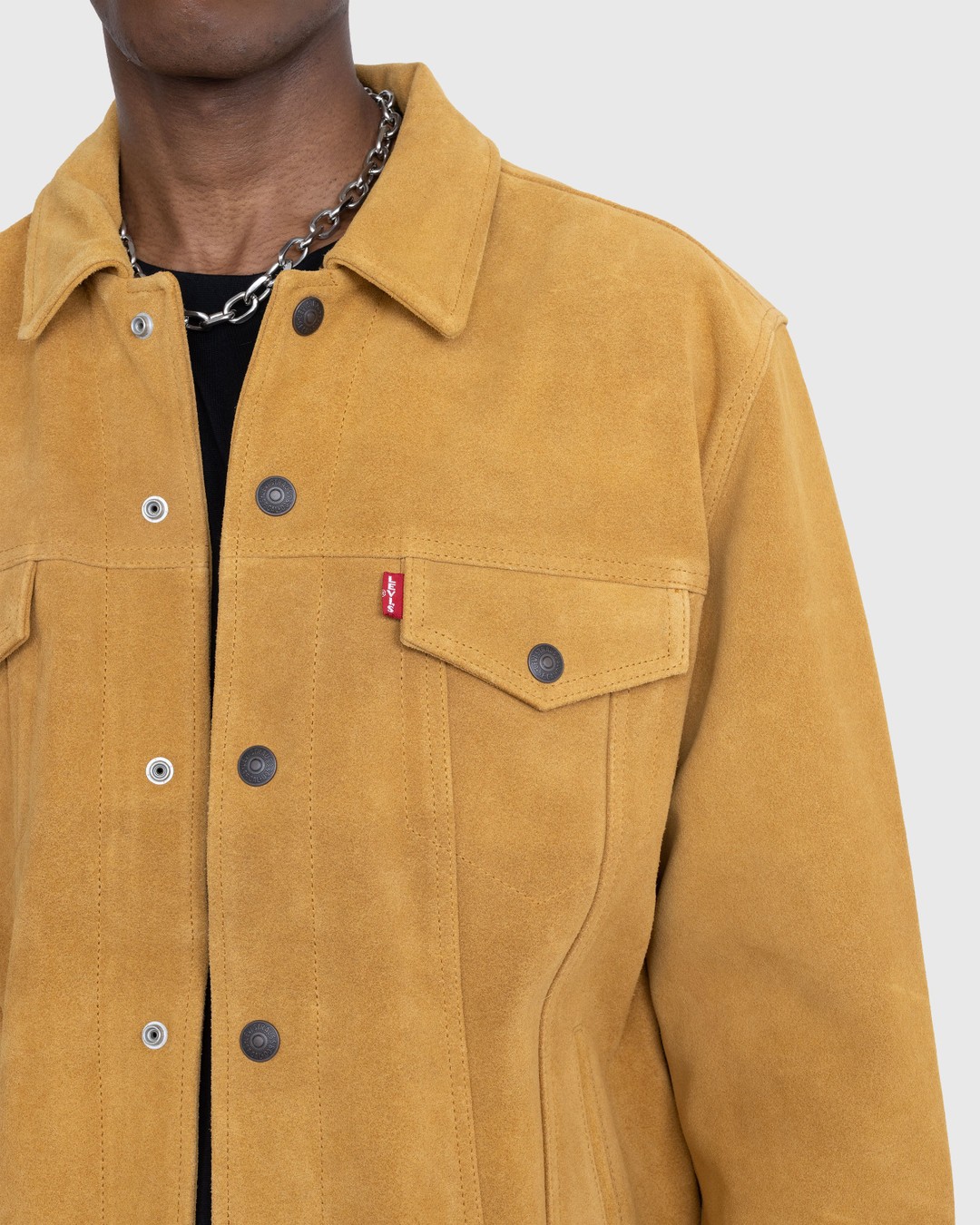 Men's levi's online suede trucker jacket