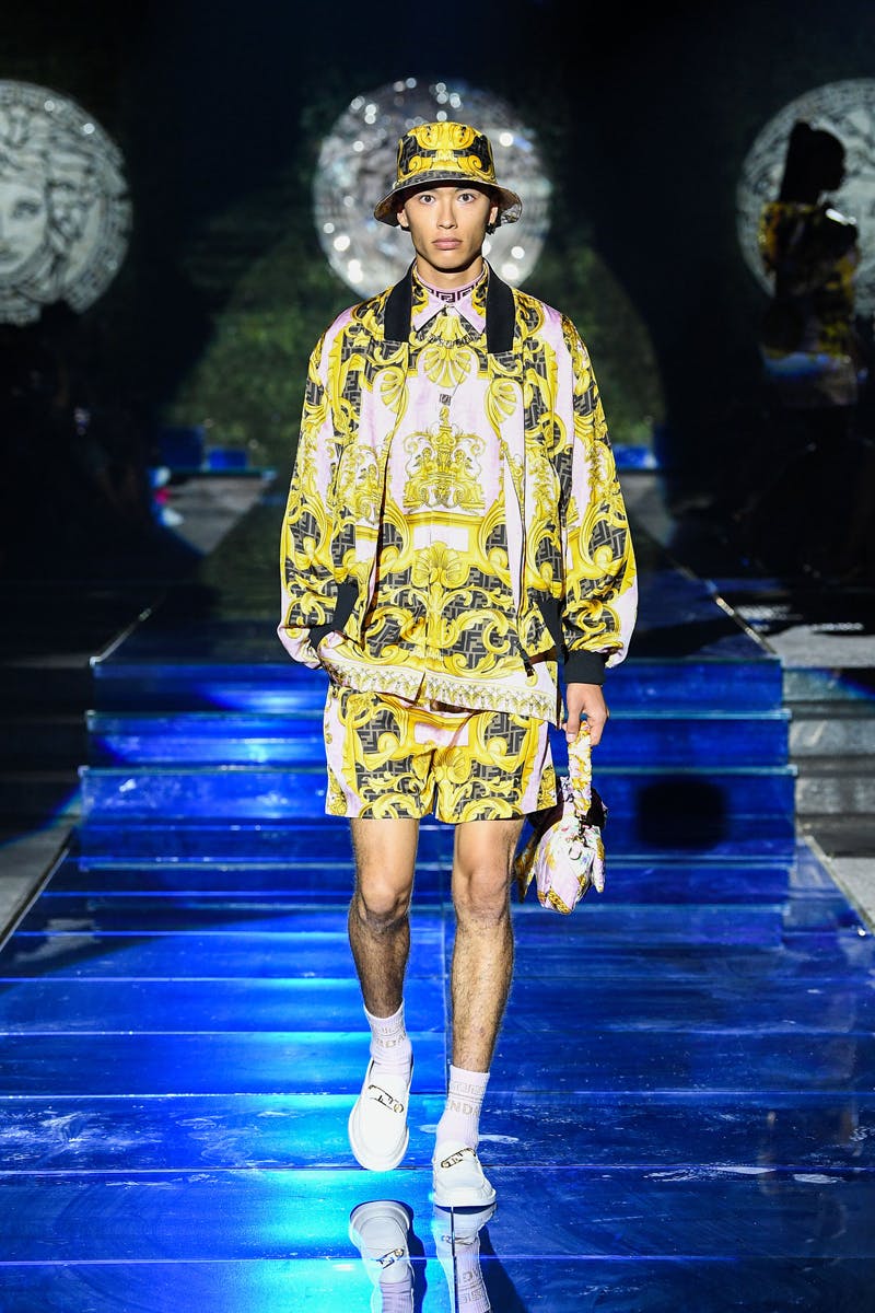 fendi versace fendace collab kim jones donatella swap collection watch lookbook runway milan