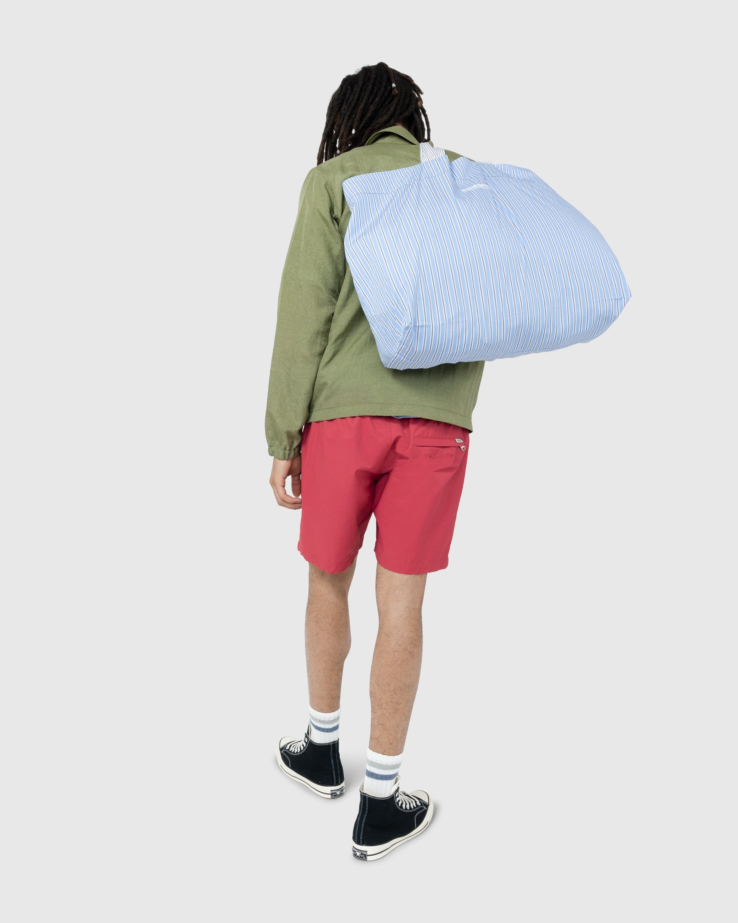Highsnobiety – Shirting Laundry Bag Blue - Tote Bags - Blue - Image 6