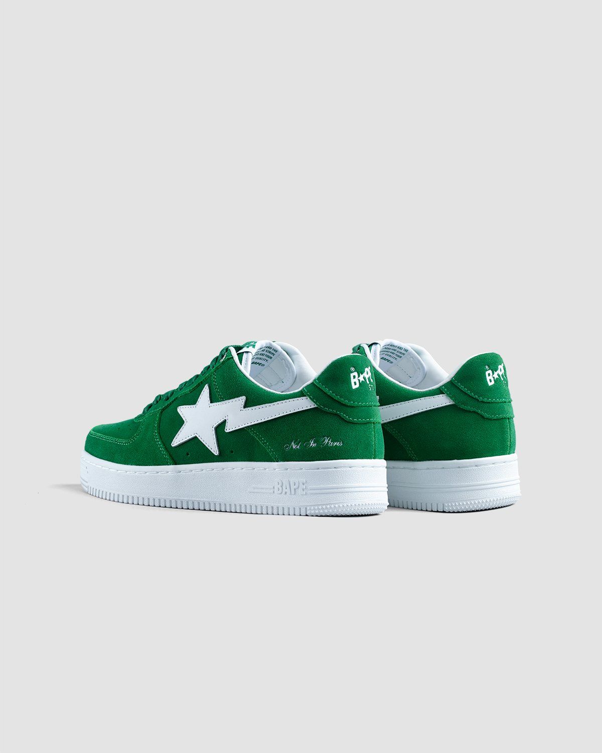 BAPE x Highsnobiety – BAPE STA Green - Low Top Sneakers - Green - Image 3