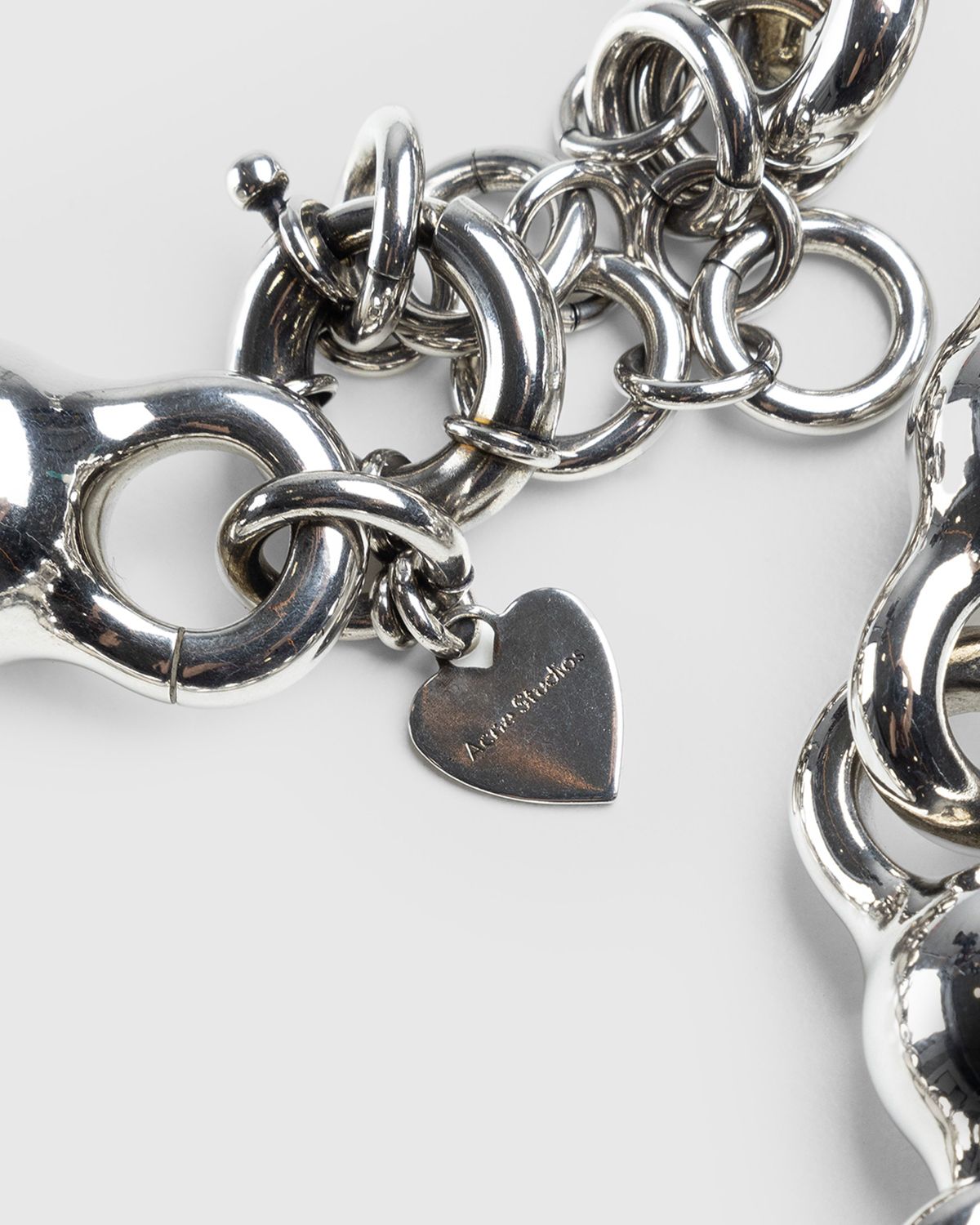 Acne Studios – Heart Necklace - Jewelry - Silver - Image 3