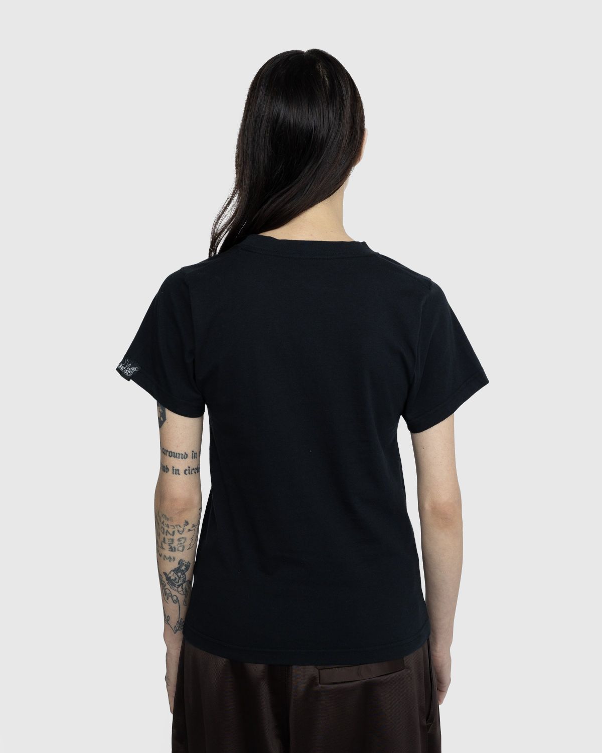 Martine Rose – Shrunken T-Shirt Black - T-shirts - Black - Image 3