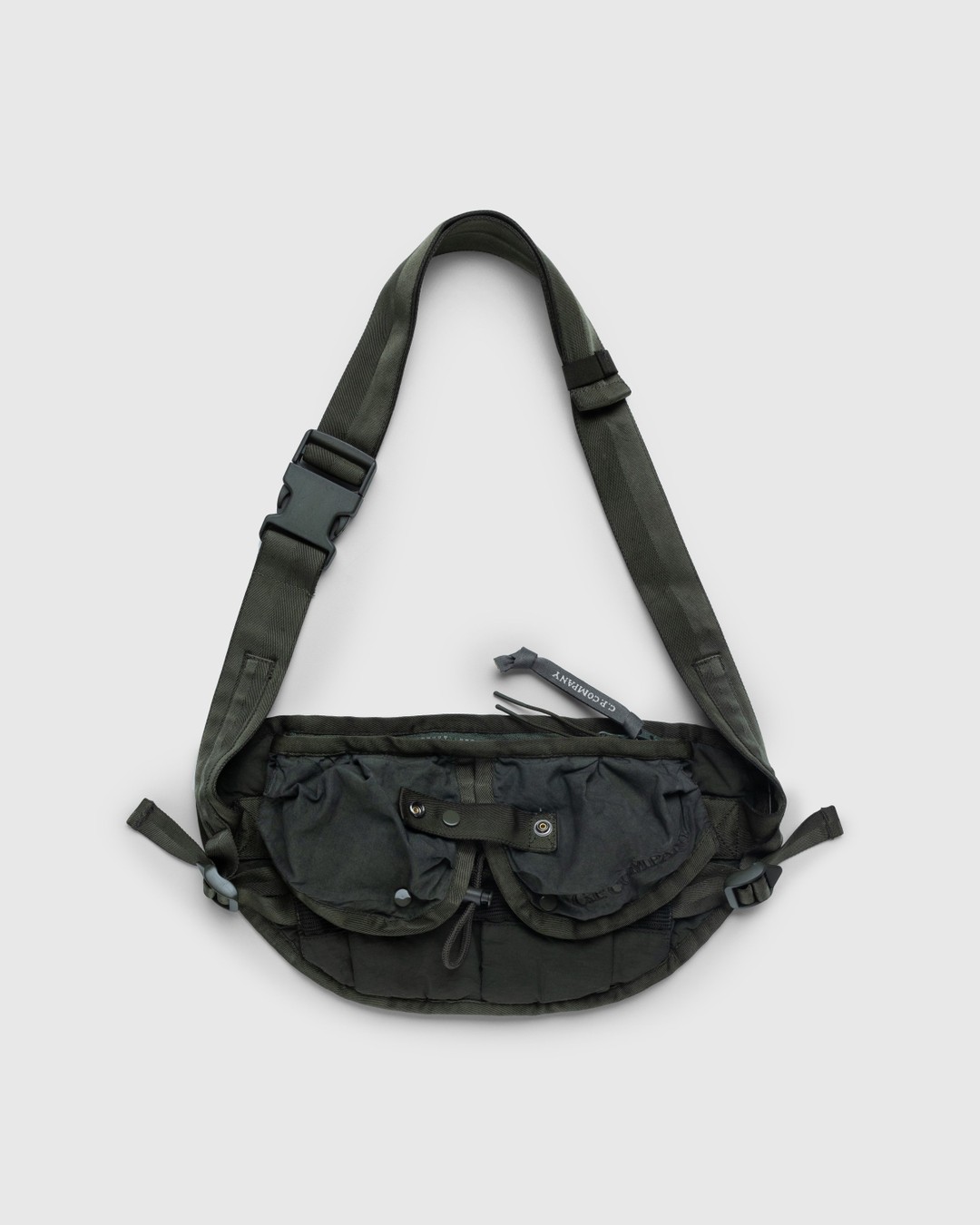 C.P. Company – Ba-Tic Light Mixed Waistband Pack Bronze Green - Bags - Green - Image 1