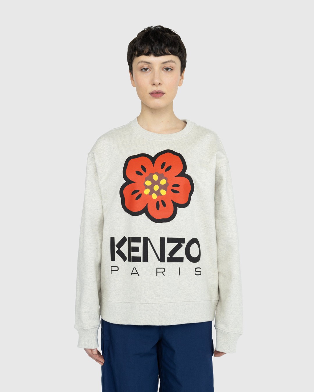 Kenzo – ‘BOKE FLOWER’ Sweatshirt - Knitwear - Grey - Image 2