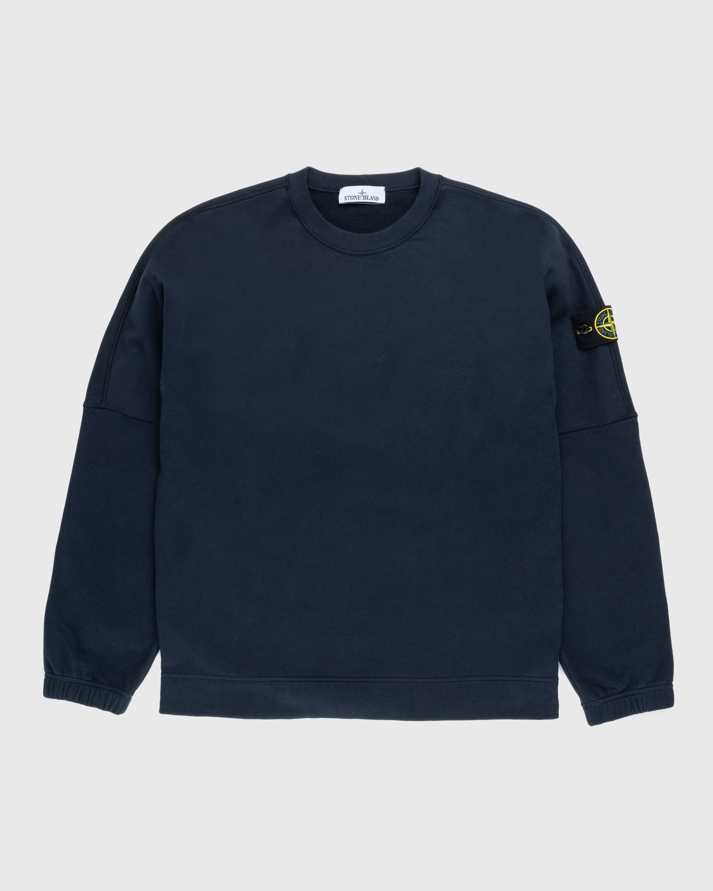 Stone island basic crew neck sweatshirt new arrivals