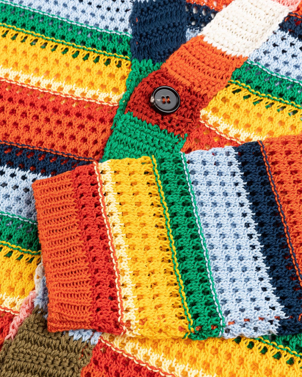 Marni x No Vacancy Inn – Striped Crochet Cardigan Multi - Knitwear - Multi - Image 6