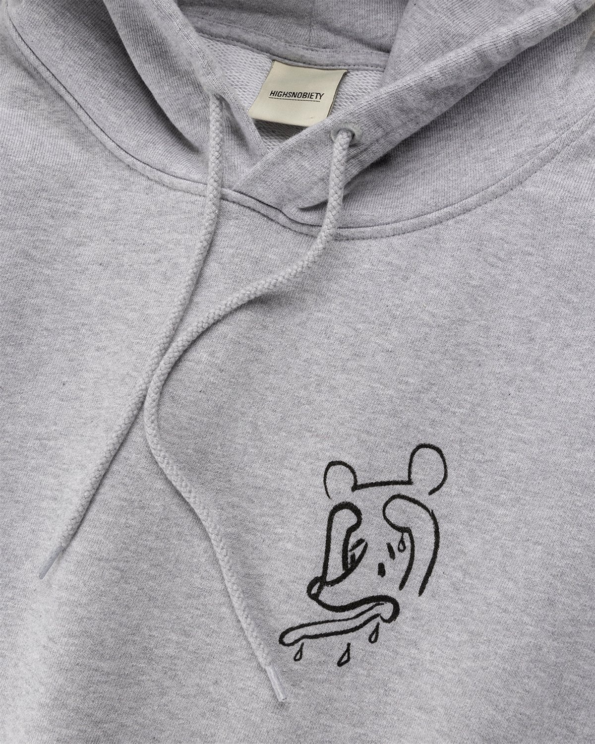 Simon Fujiwara x Highsnobiety – Who The Baer Logo Hoodie Grey - Sweats - Grey - Image 4
