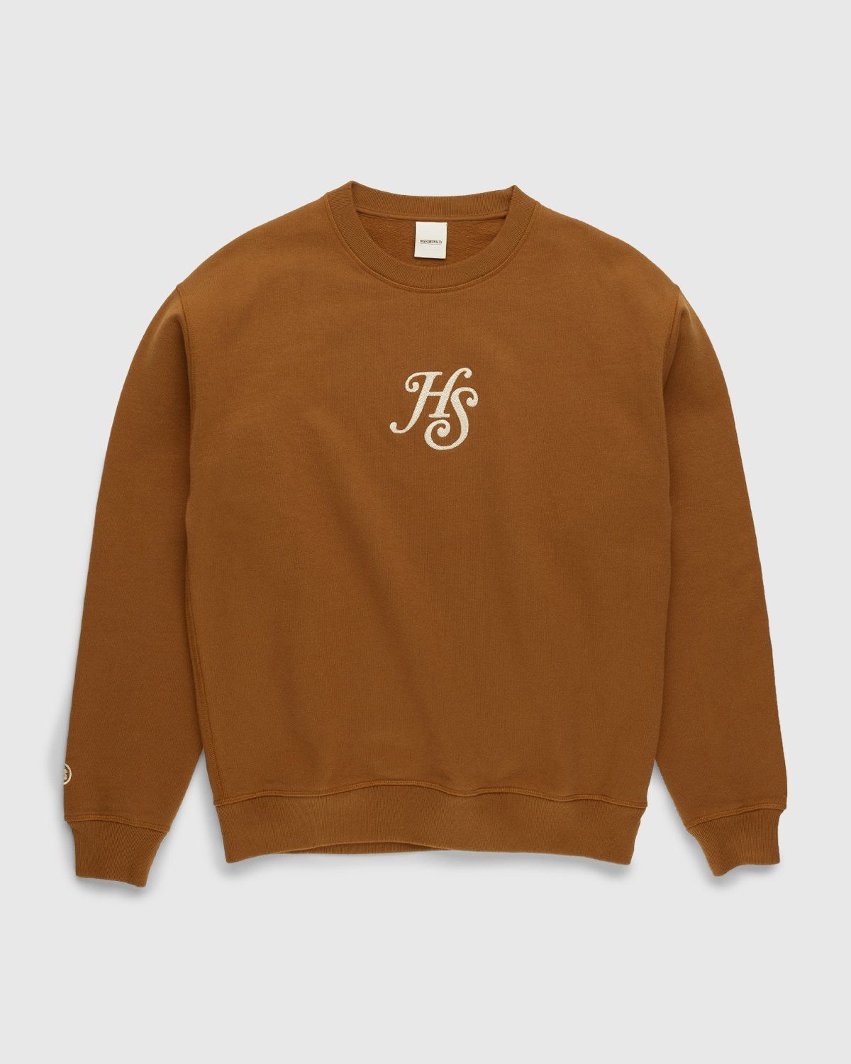 Highsnobiety – Logo Fleece Staples Crew Acorn - Sweats - Green - Image 1