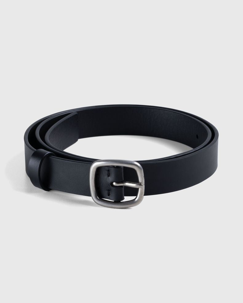 Leather Buckle Belt Black