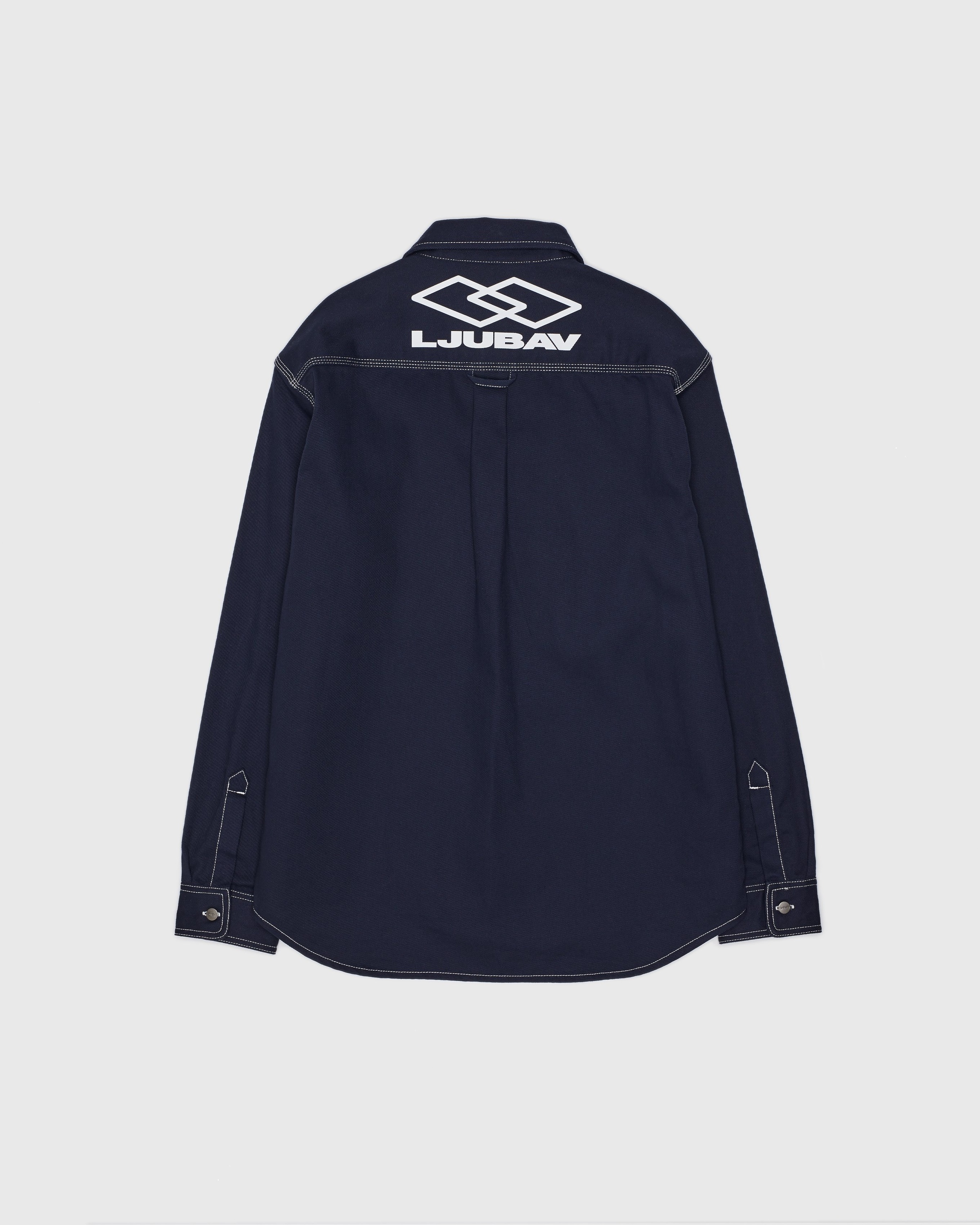 Carhartt WIP x Ljubav – Chalk Shirt Jac Navy - Shirts - Blue - Image 1